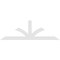 Ekena Millwork Richland Architectural Grade PVC Gable Bracket, 108"W x 36"H x 2"D x 6"F, 8/12 Pitch GBP108X36X0206RIC00 - alternate 2